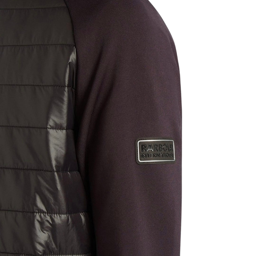 Barbour International Tes Baffle Half Zip Hoodie Mqs0011Bk11
