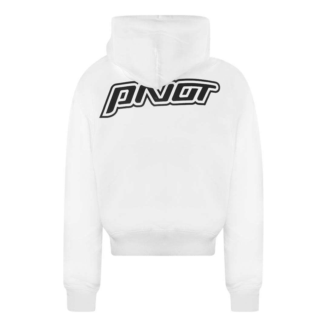 Off White MonaLisa Print Logo White Hoodie OMBB037E20FLE009 0110