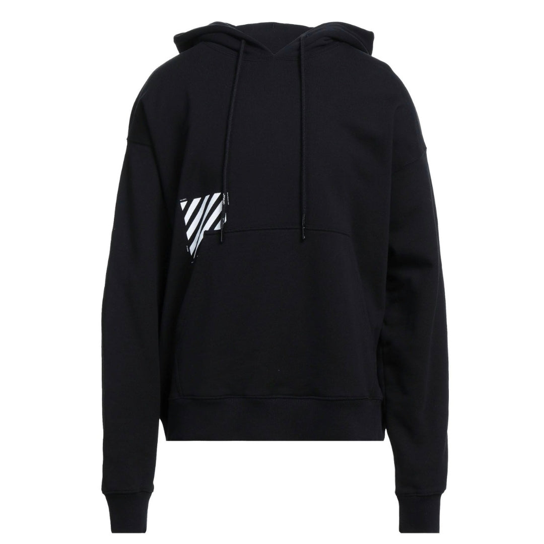 Off White Diag Square Skate Black Hoodie OMBB085S22FLE013 1001