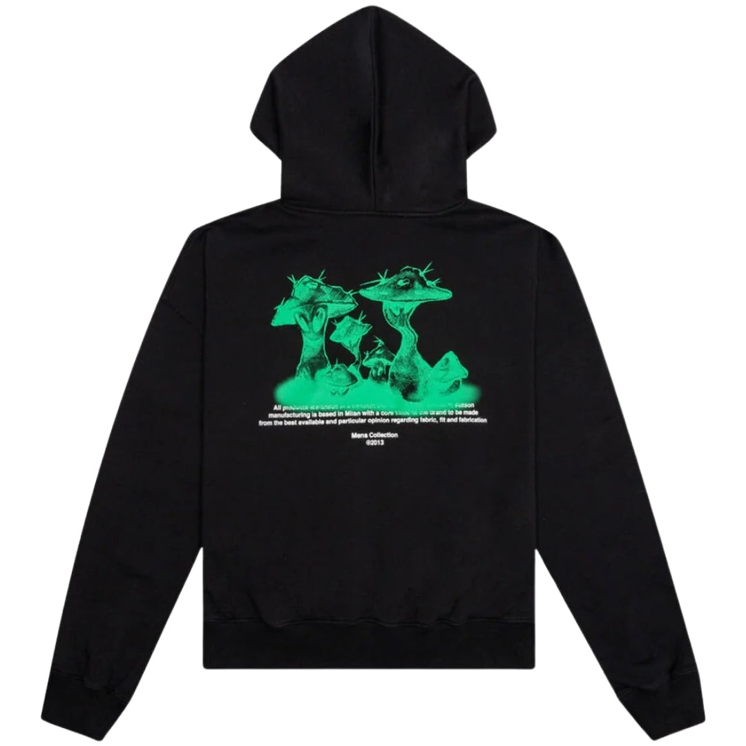 Off White Alien Mush Boxy Fit Black Hoodie
