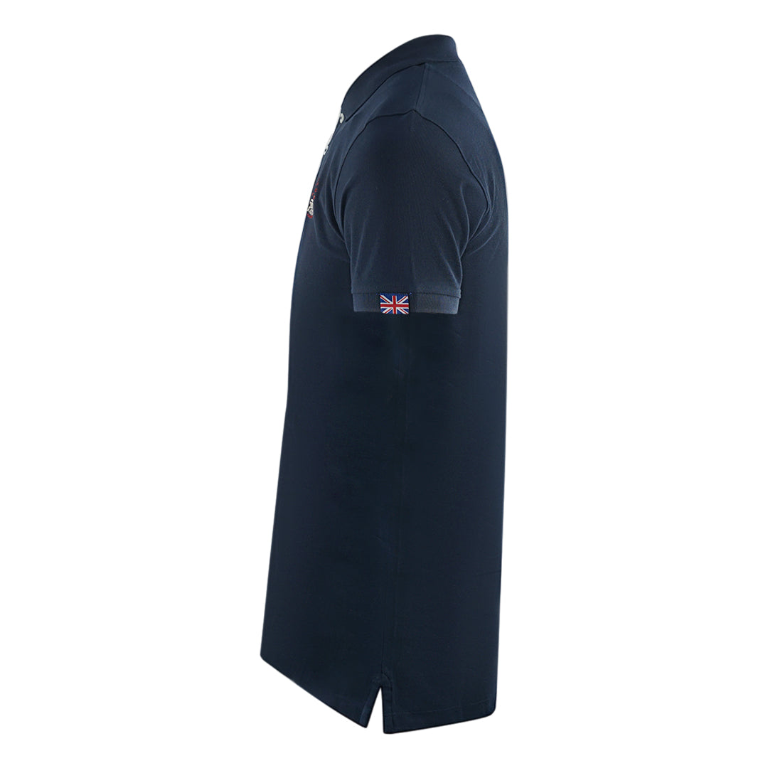 Aquascutum London Crest Navy Blue Polo Shirt