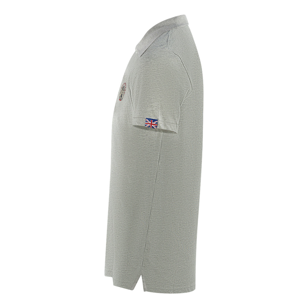 Aquascutum London Crest Grey Polo Shirt