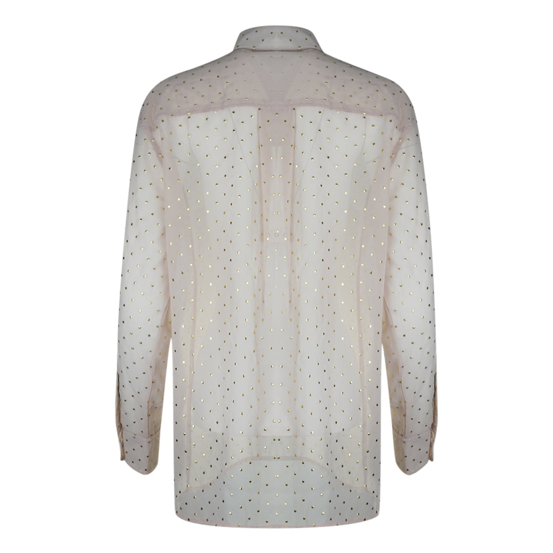 Inoa Poly Georget Pink Long Sleeve Shirt