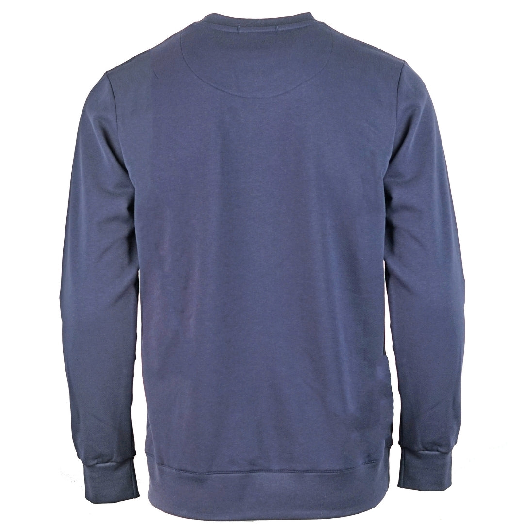 Aquascutum Waterfield Logo Navy Sweatshirt