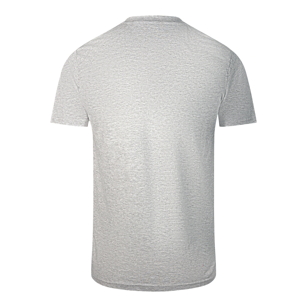 Cavalli Class Gradien Scales Design Logo Grey T Shirt