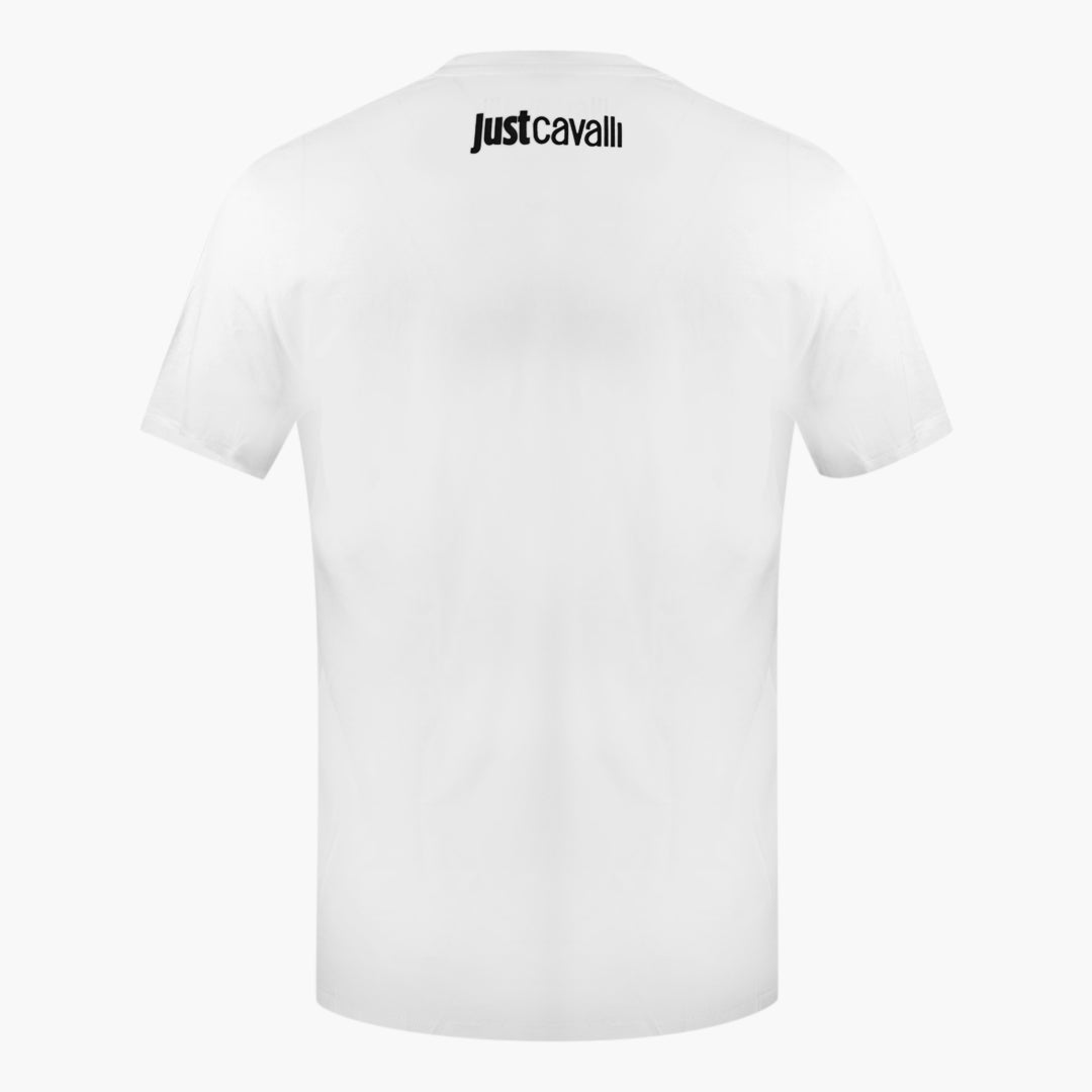 Just Cavalli Fading Logo White T-Shirt S03GC0514 100