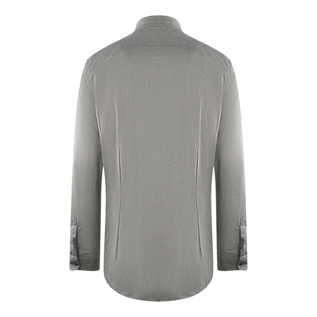 Diesel Black Gold Plain Grey Long Sleeve Shirt - Style Centre Wholesale