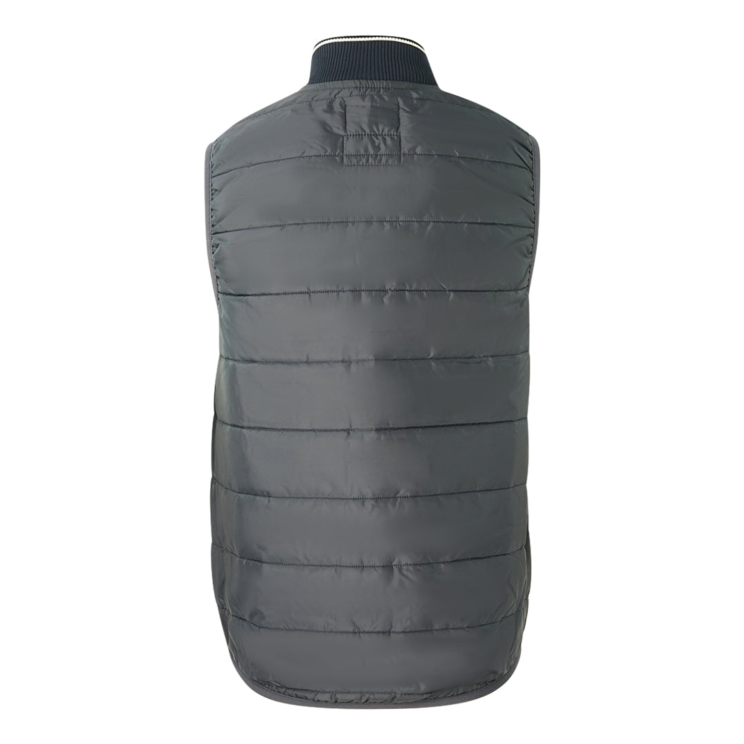 Fred Perry x Lavenham Quilted Blue Gilet Jacket - Nova Clothing