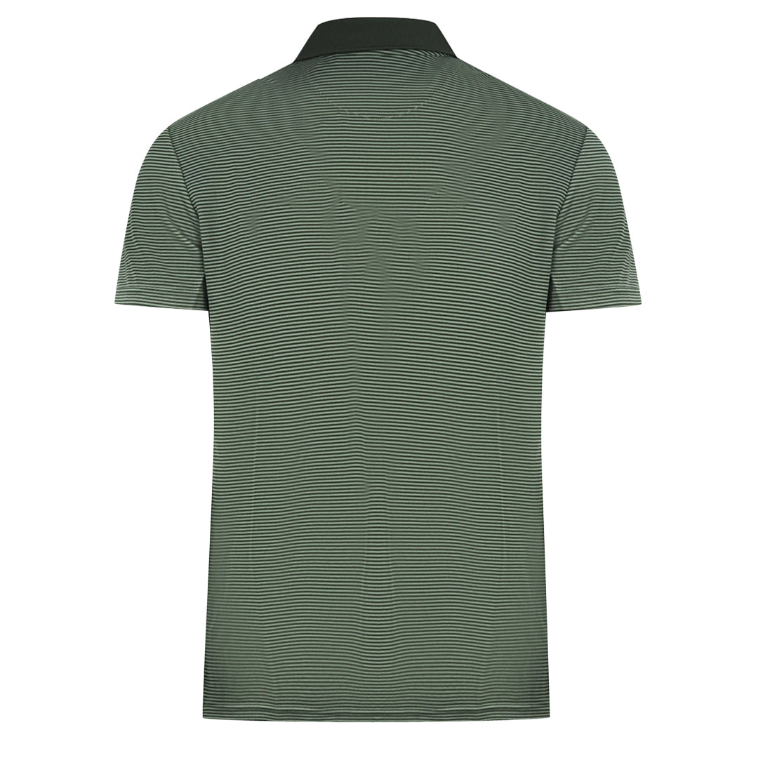 Lyle Scott Deep Spruce Golf Microstripe Polo Shirt - Style Centre Wholesale