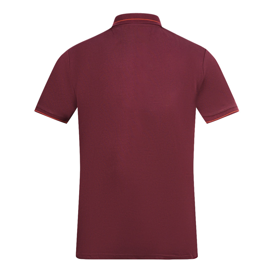Lyle Scott Battle Rust Branded Collar Polo Shirt