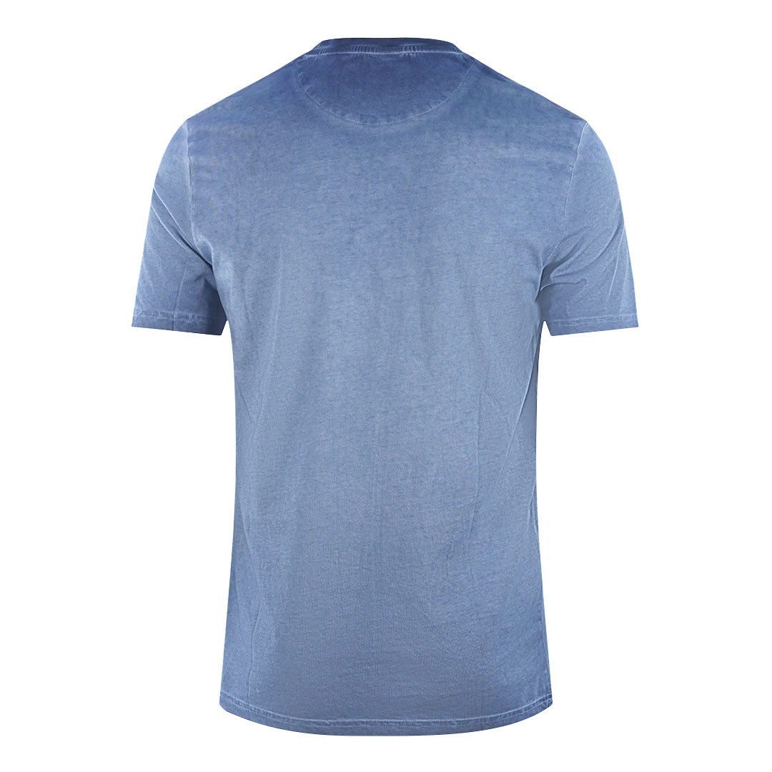 Lyle Scott Ink Wash Blue T Shirt