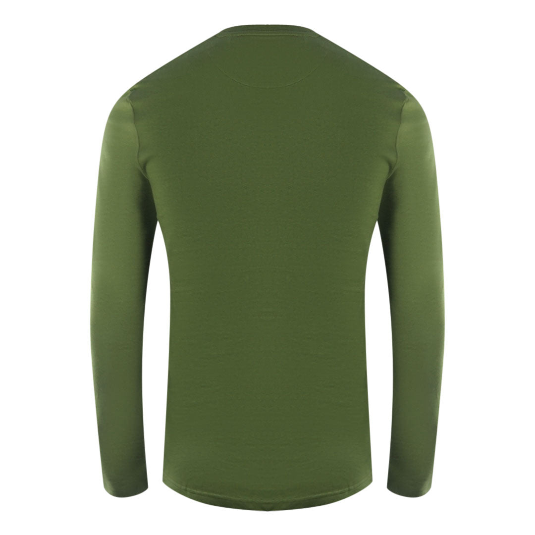Lyle Scott Brand Logo Long Sleeve Woodland Green T Shirt
