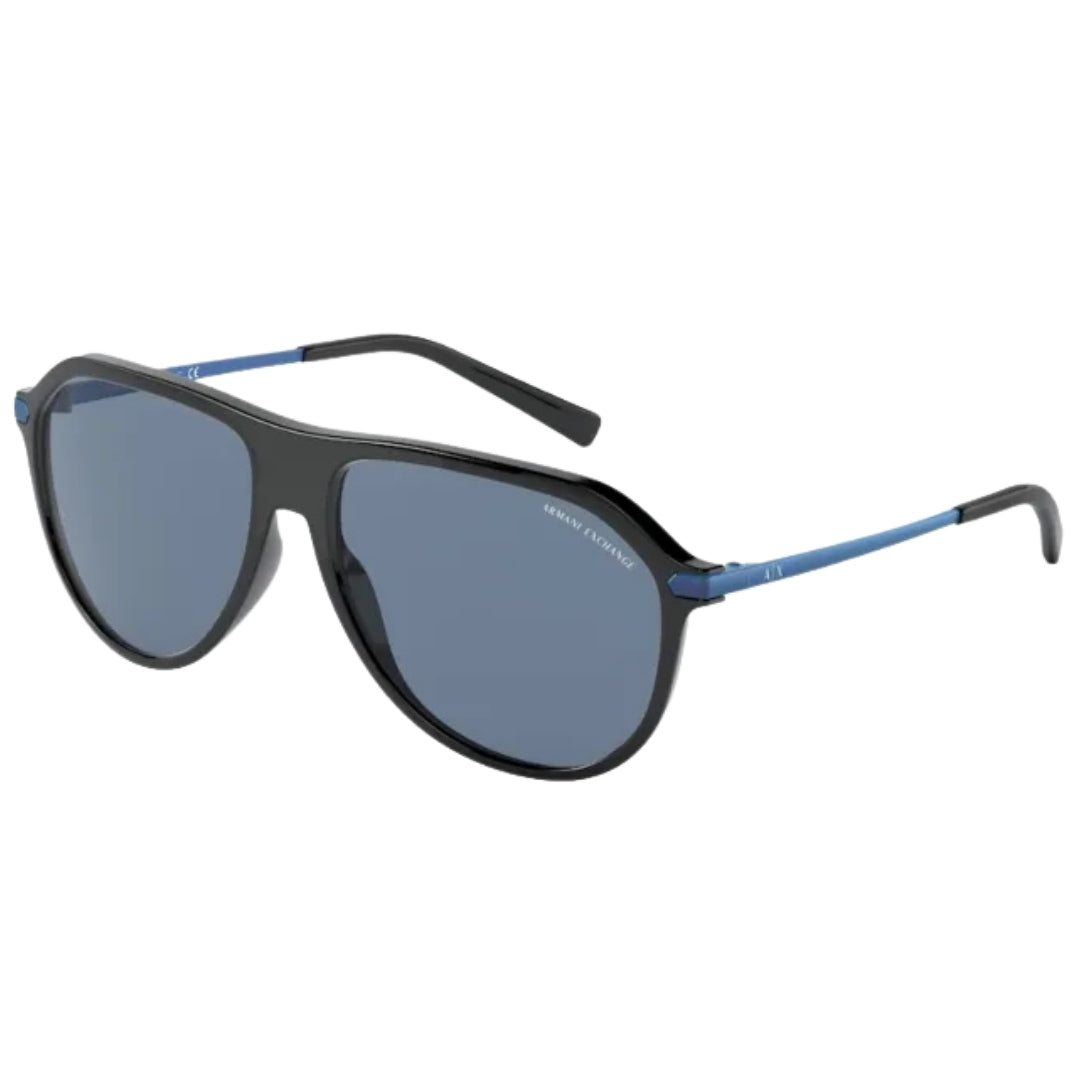 Armani Exchange Blue Lens Black Sunglasses 0AX4106S 815880 - Style Centre Wholesale