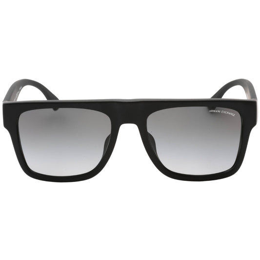 Armani Exchange Grey Gradient Lens Matte Black Sunglasses 0AX4113SF 8078T3