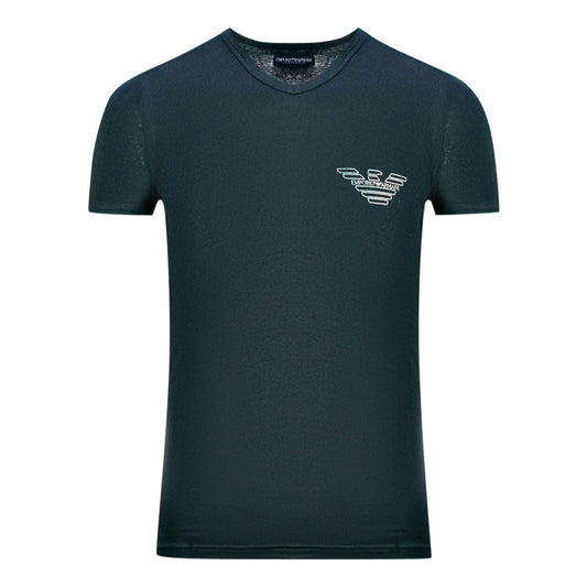 Emporio Armani Brand Logo Black Underwear T Shirt