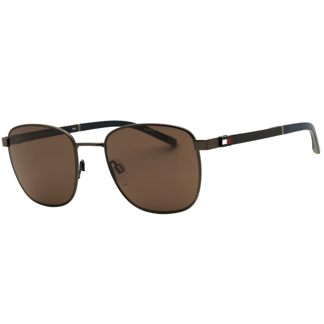 Tommy Hilfiger TH 2138/S 0SVK 70 MATTE RUTHENIUM BLACK/BROWN Sunglasses  53X20X145 One Size