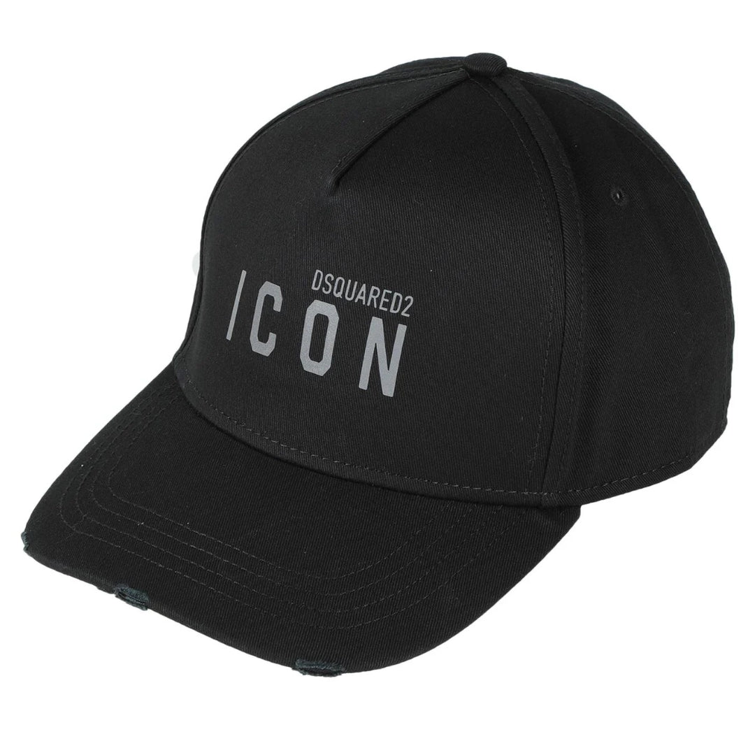 Dsquared2 Bcm0413 05C04011 M1723 Black Silver Cargo Baseball Cap Mens