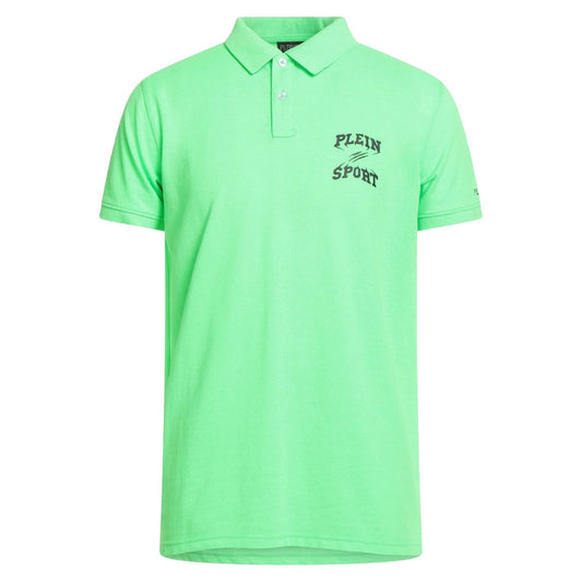 Plein Sport Ps25Mpl01 Green Polo Shirt Male