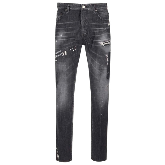 Dsquared2 S74Lb1450 S30357 900 Black Denim Pants Mens