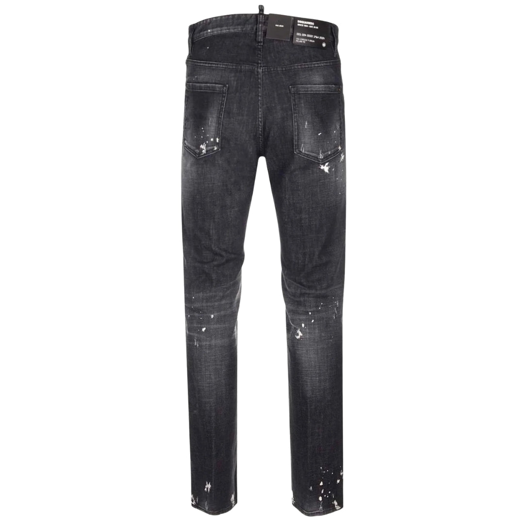 Dsquared2 S74Lb1450 S30357 900 Black Denim Pants Mens