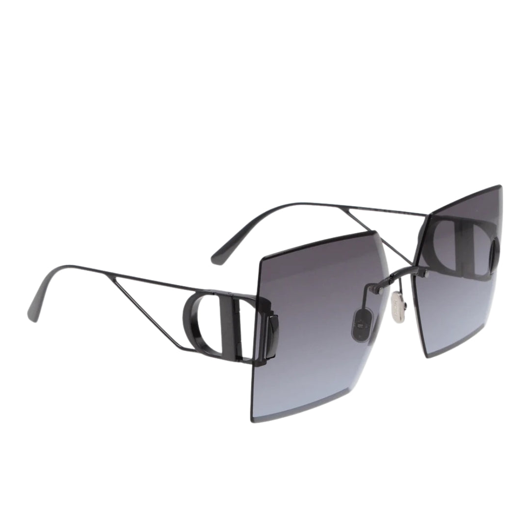 Dior 30Montaigne S7U Cd40101U H4A2 08W Shiny Gunmetal Frame Blue Lens Sunglasses Womens - Style Centre Wholesale