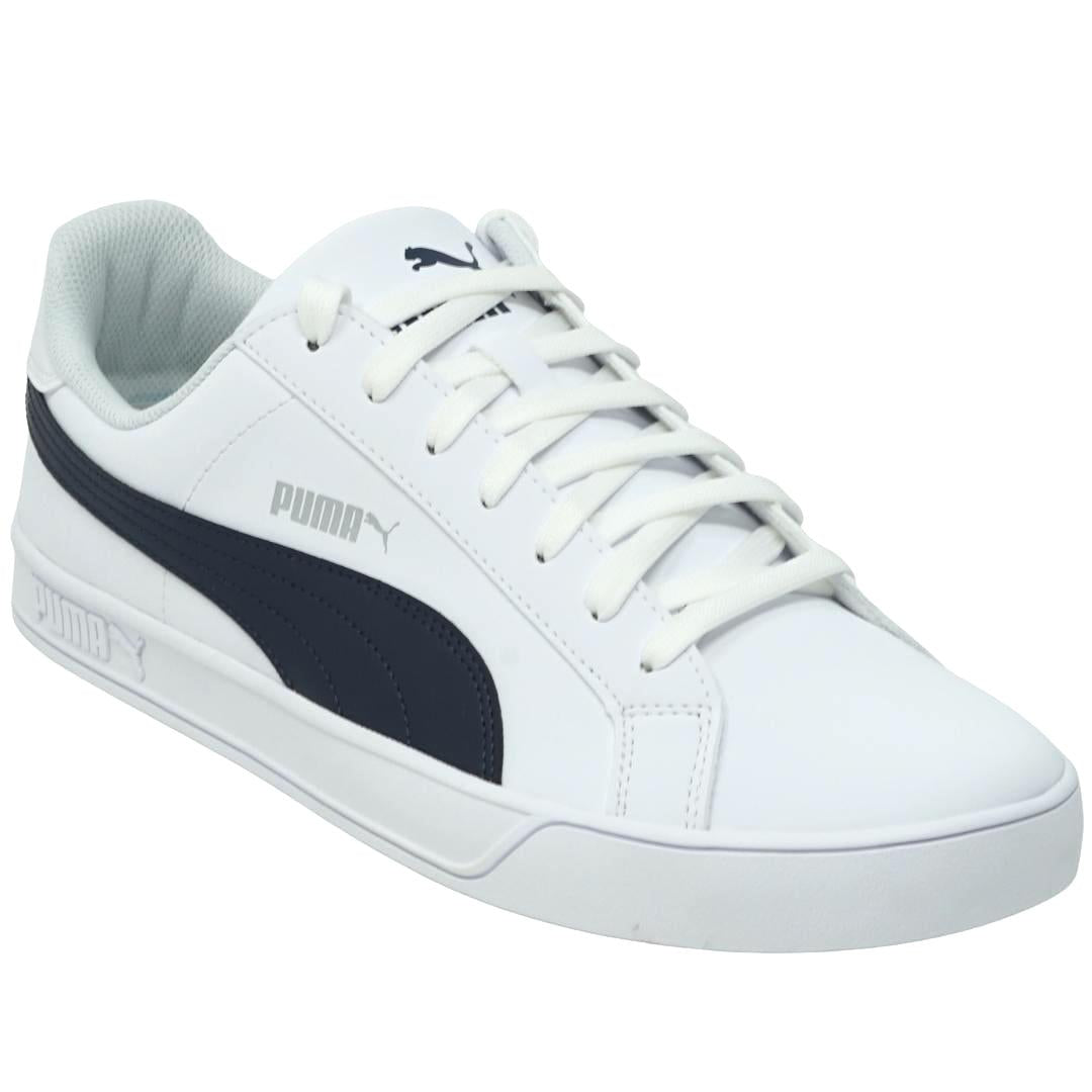 Puma Smash Vulc White Trainers - Nova Clothing