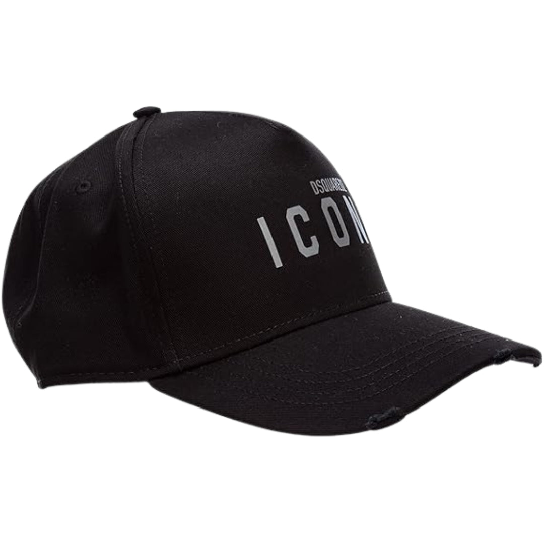 Dsquared2 Bcm0413 05C04011 M1723 Black Silver Cargo Baseball Cap Mens