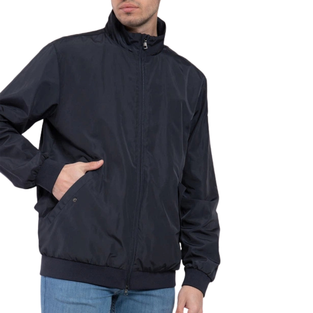 Ea7 3Rpb24 Pnt3Z 1578 Midnight Blue Bomber Jacket Mens - Style Centre Wholesale