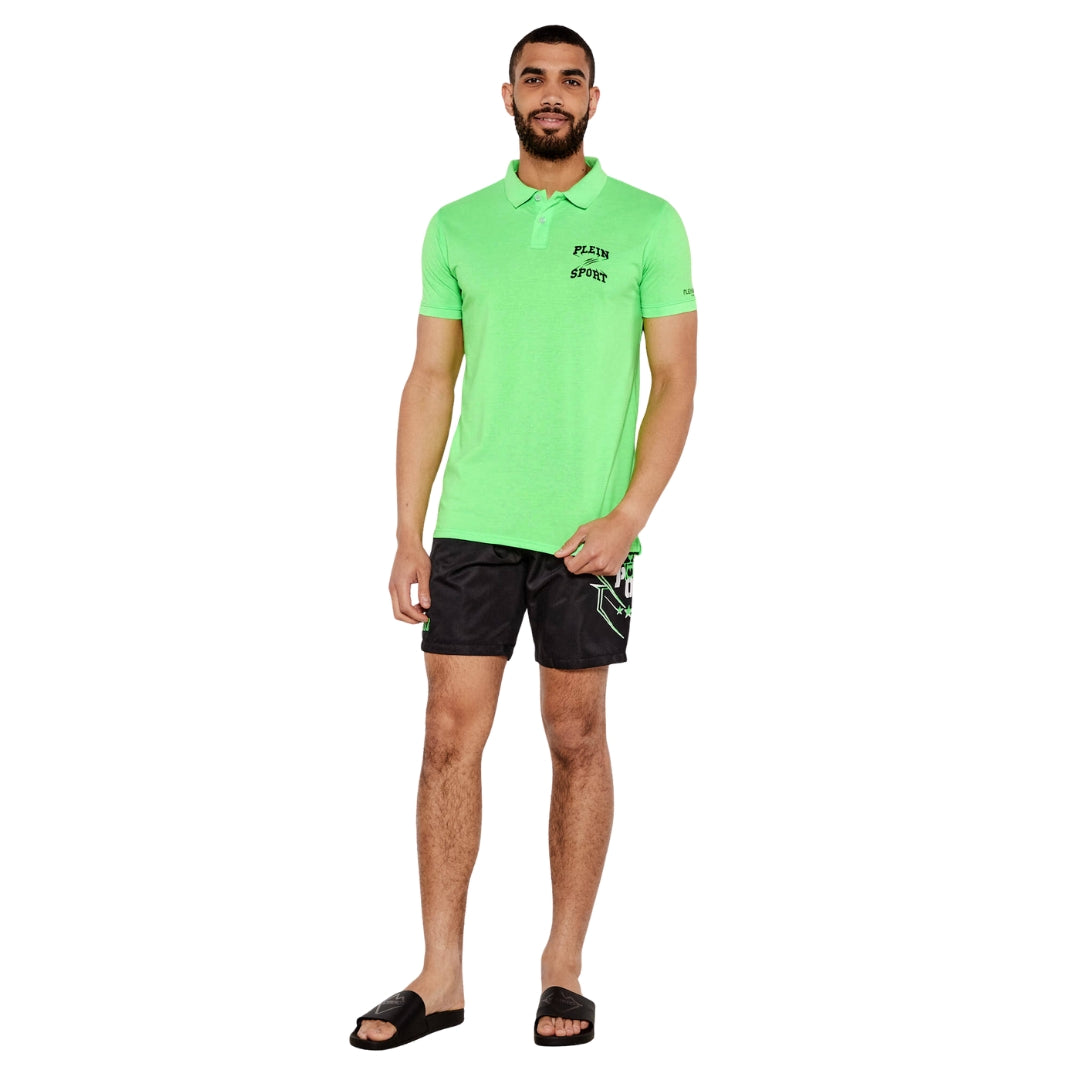 Plein Sport Ps25Mpl01 Green Polo Shirt Male