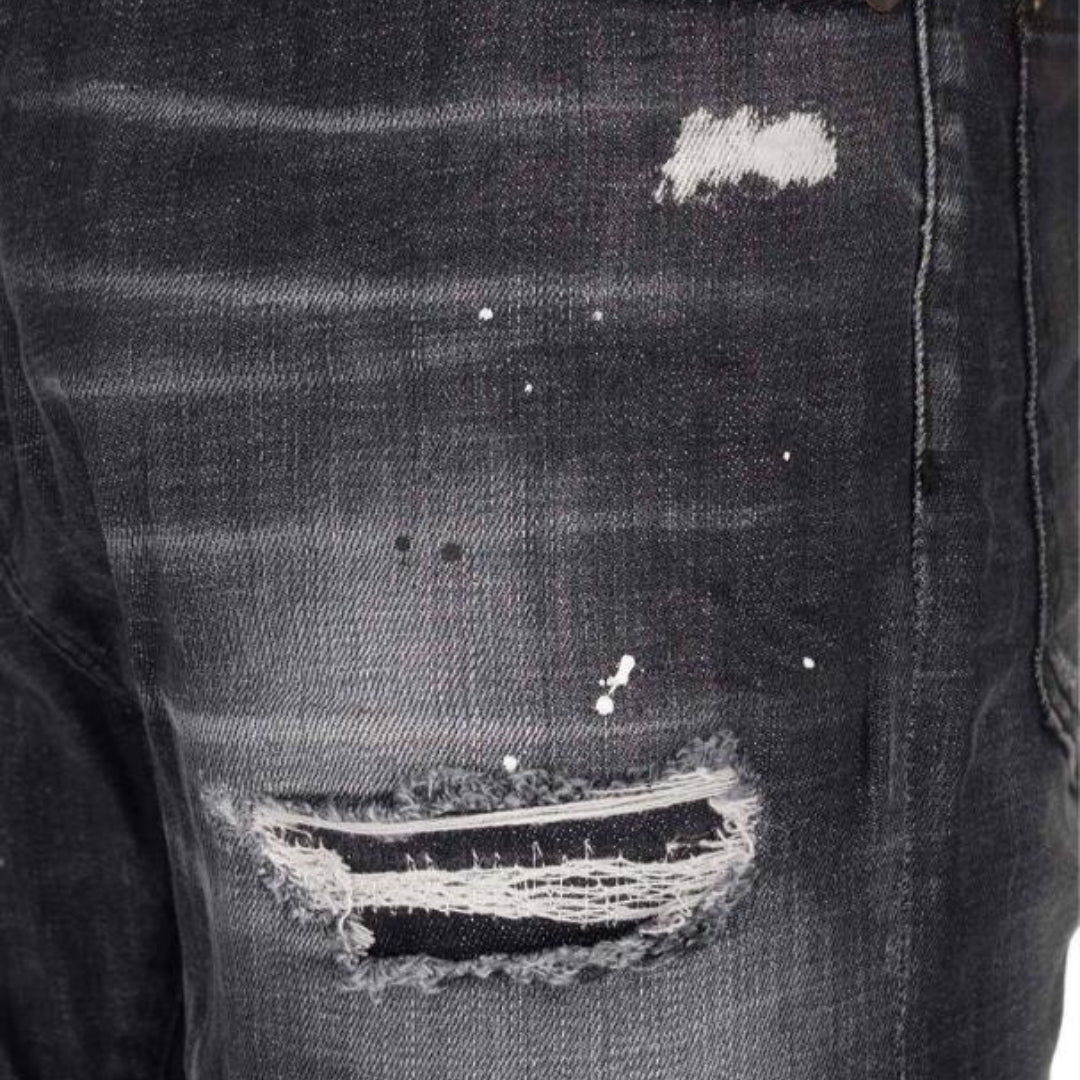 Dsquared2 S74Lb1450 S30357 900 Black Denim Pants Mens