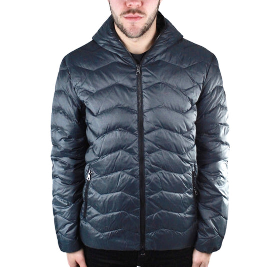 EA7 Dark Blue Full Zip Closure Jacket