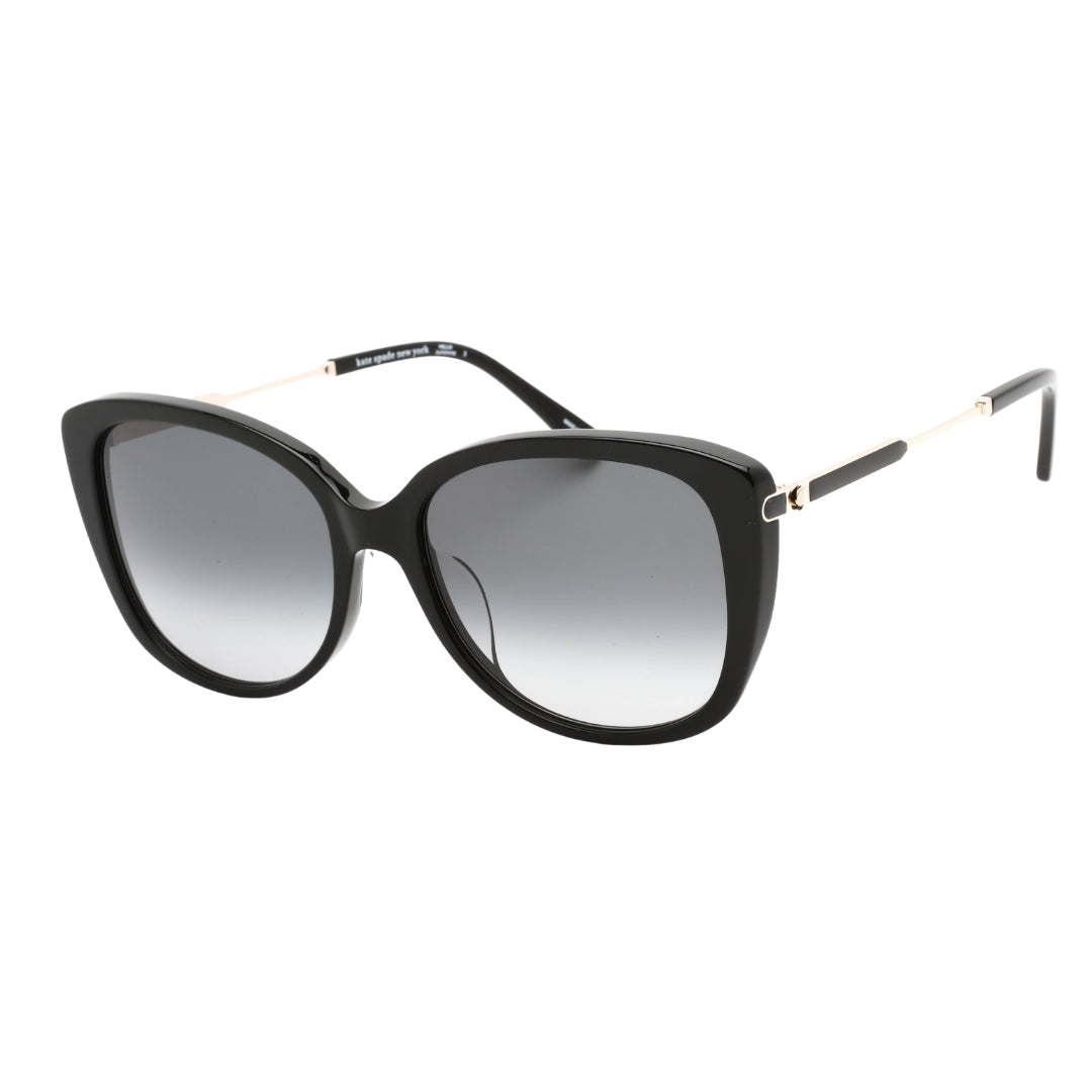 Kate Spade Lorene/F/S 0807 9O Black / Grey Shaded Sunglasses Female One Size