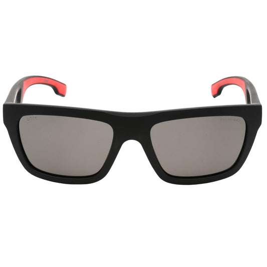 Hugo Boss BOSS 1450/S 0003 Matte Black / Grey Polarized Sunglasses One Size