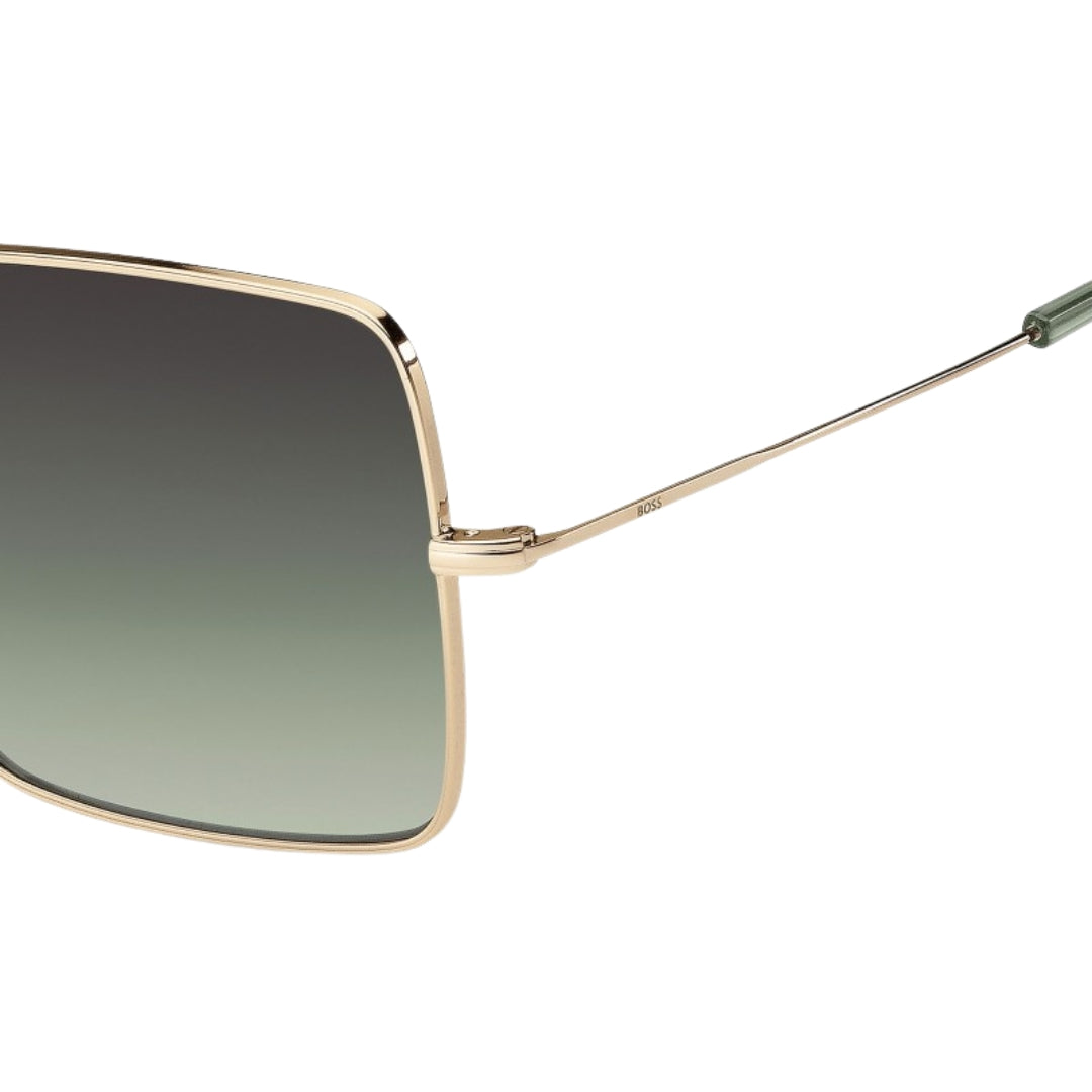 Hugo Boss Rose Gold Metal Frame Grey Green Lensed Sunglasses BOSS 1531 0000 IB