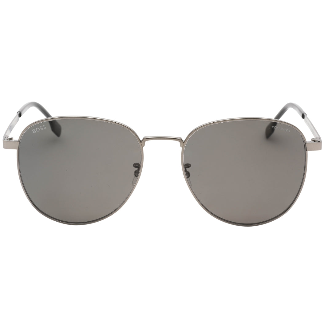 Hugo Boss BOSS 1536/F/S 0R80 M9 MT DK RUTHENIUM / GREY PZ Sunglasses Male One Size