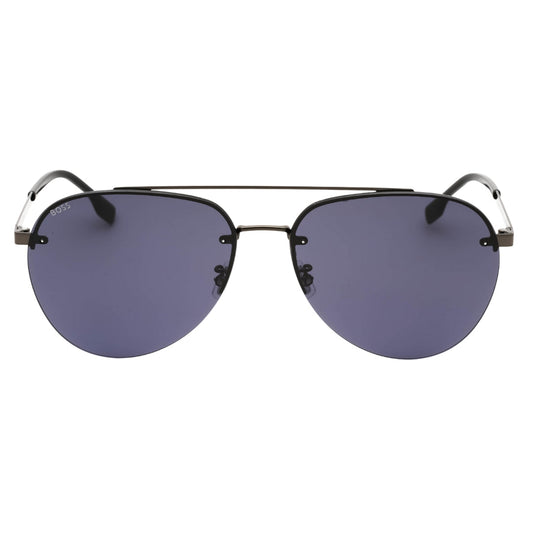 Hugo Boss BOSS 1537/F/SK 0V81 IR DK RUTHENIUM BLACK/GREY Sunglasses Male One Size