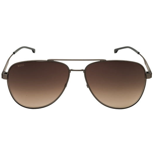 Hugo Boss BOSS 1641/S 0R80 HA MTDK RUTHENIUM/BROWN SF Sunglasses Male 60X14X150 One Size