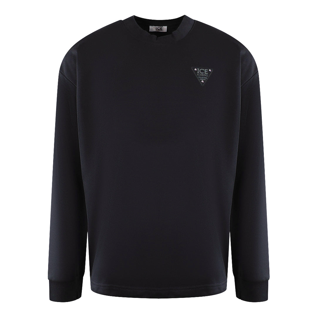 Ice Iceberg S1M-E03163419000 Black Crewneck Jumper Mens M