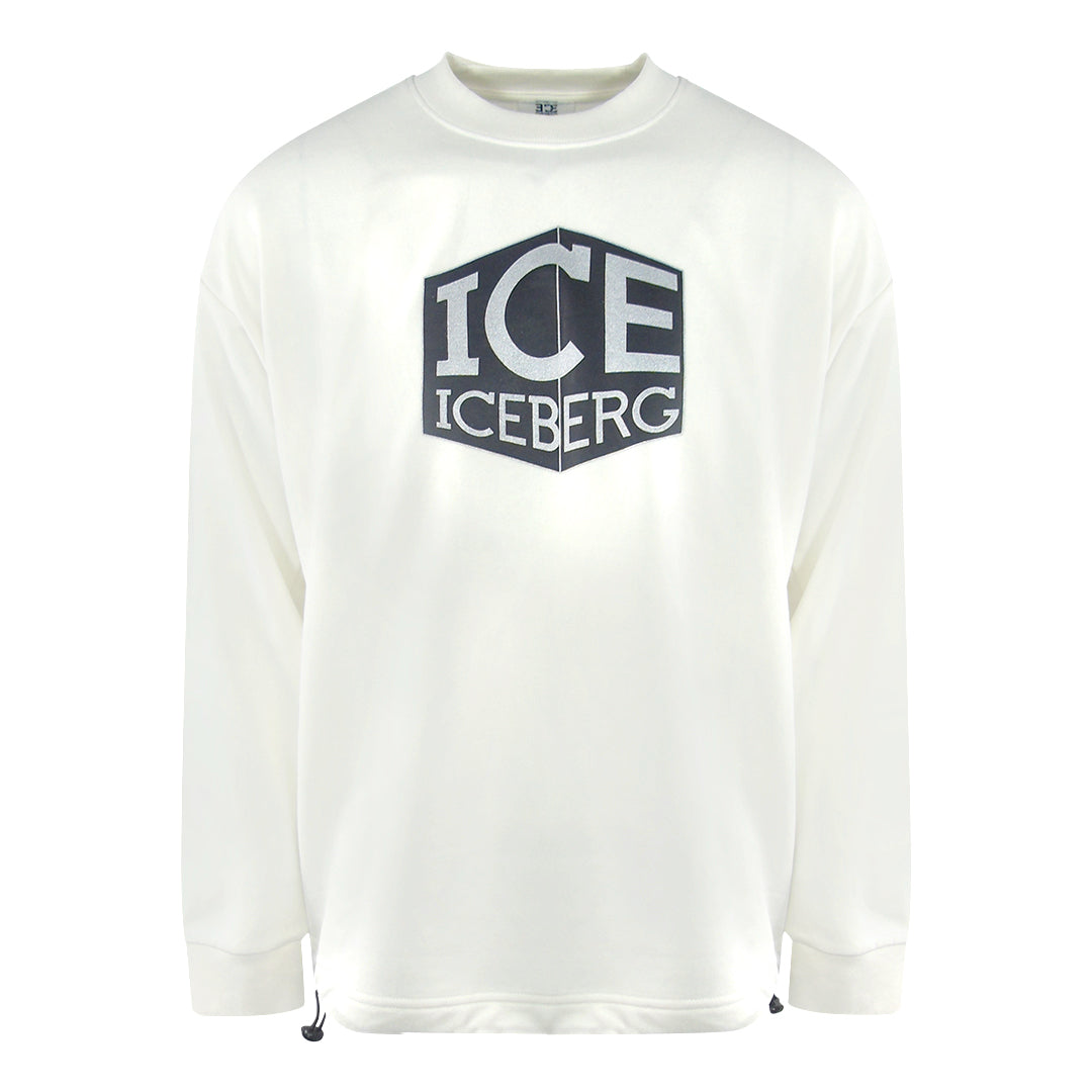 Ice Iceberg S1M-E01163411104 White Crewneck Jumper Mens S