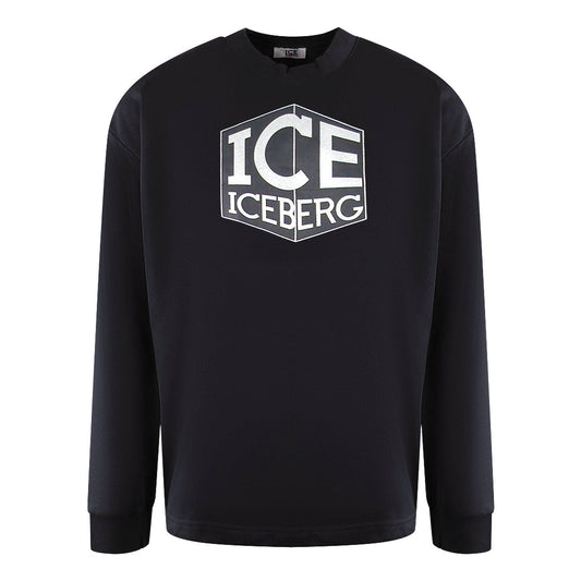 Ice Iceberg S1M-E01163419000 Black Crewneck Jumper Mens S