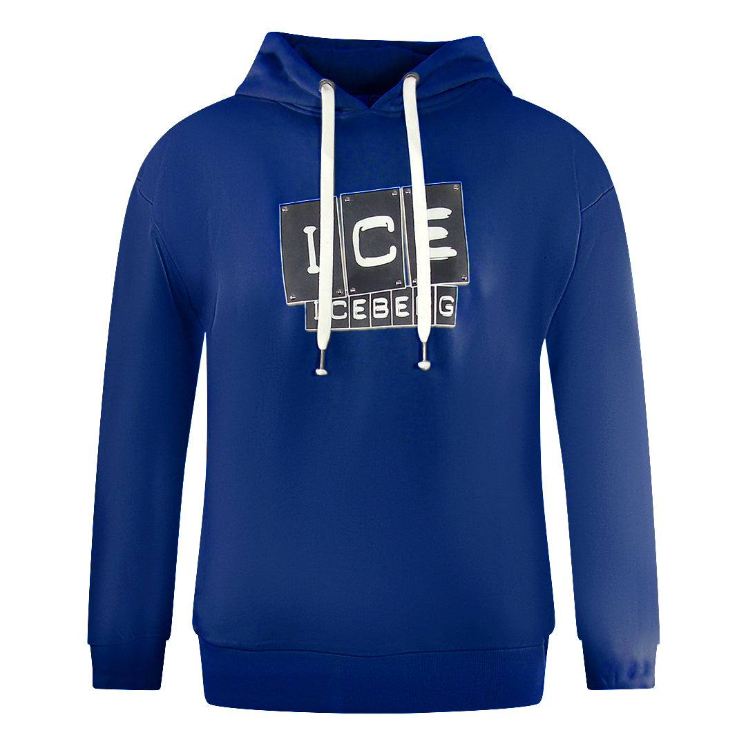Ice Iceberg S1M-E06163416677 Blue Hoodie Mens L