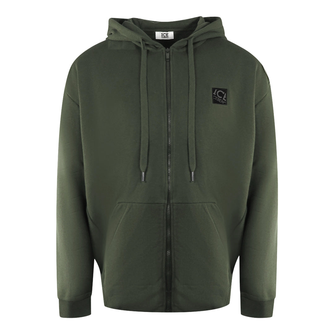 Ice Iceberg S1M-E04163415334 Green Zip Hoodie Mens S