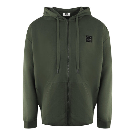 Ice Iceberg S1M-E04163415334 Green Zip Hoodie Mens S