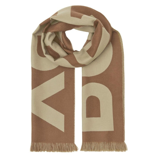BURBERRY 8057148 Burberry logo wool jacquard scarf BIRCH BROWN SCARF MALE One Size