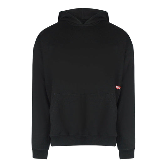 Diesel S-BOXT-HOOD-N8 FELPA 9XX Black Hoodie Mens S