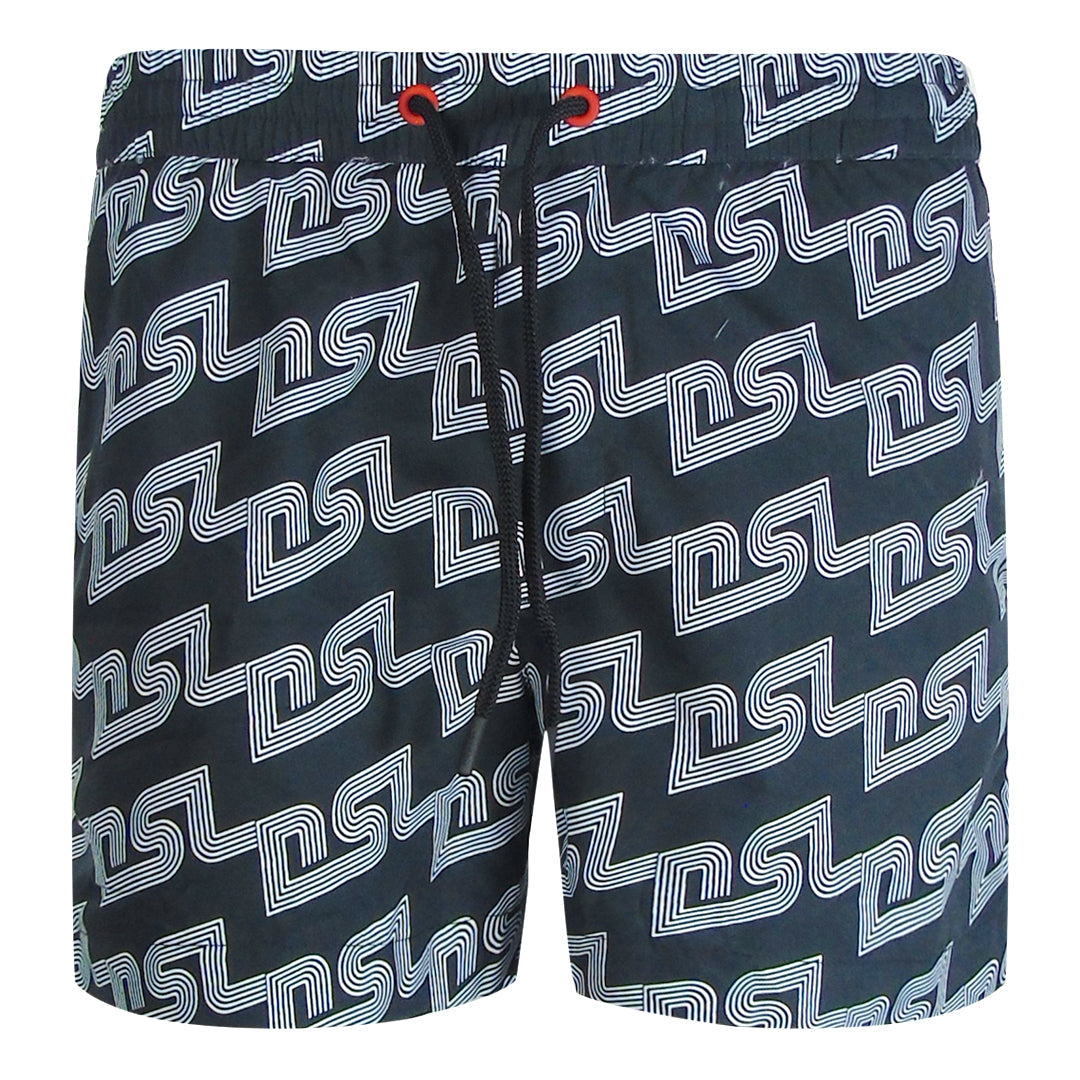 Diesel BMBX-KEN-37 E0013 Black Beach Shorts Mens S