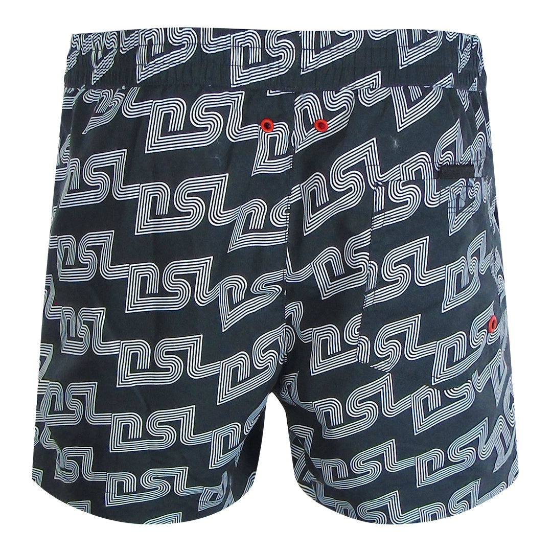 Diesel BMBX-KEN-37 E0013 Black Beach Shorts Mens S