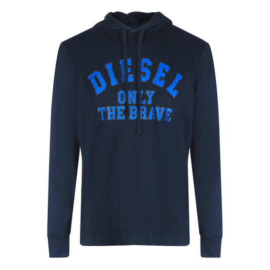 Diesel T-JUST-LS-HOOD-OUT MAGLIETTA RPATI 81E Navy Blue T-Shirt M XS