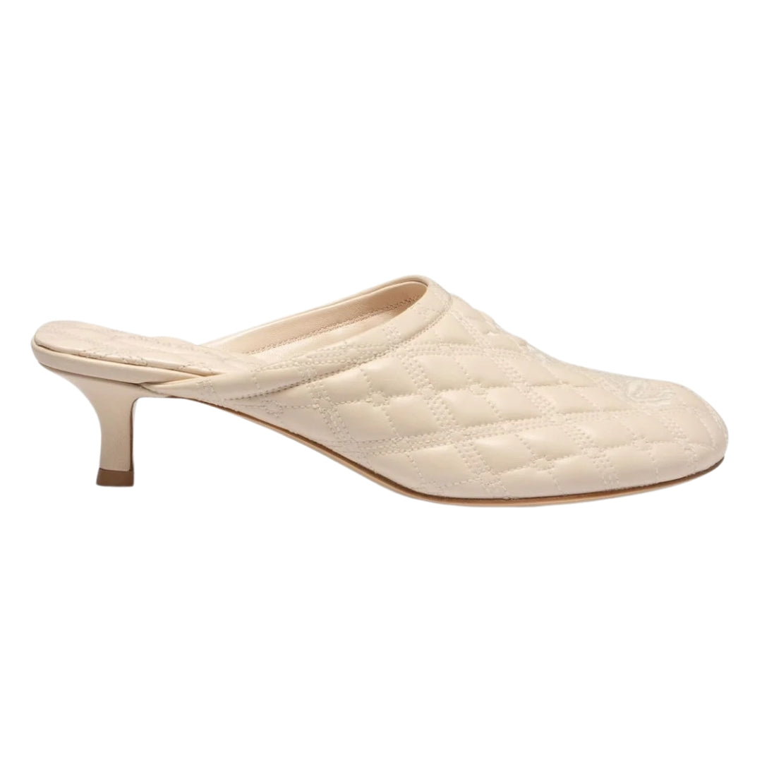 BURBERRY 8085640 Burberry embroidered quilted mules SOAP SANDAL WOMENS UK 5