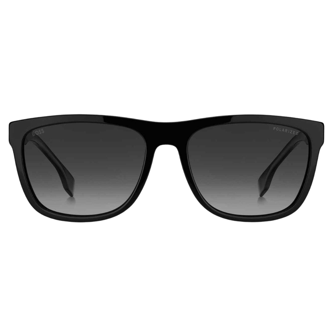 Hugo Boss Grey PZ Lensed Matte Black Framed Sunglasses BOSS 1439 00039